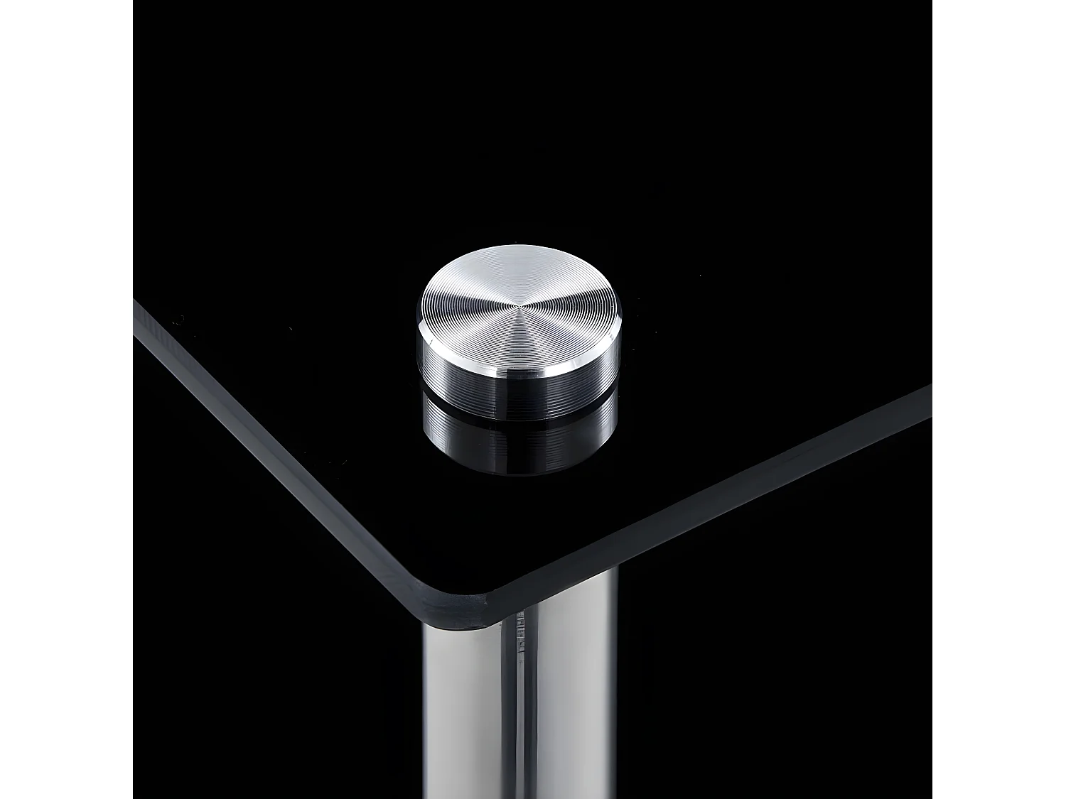 Kastje 5-laags 40x40x130 cm gehard glas zwart