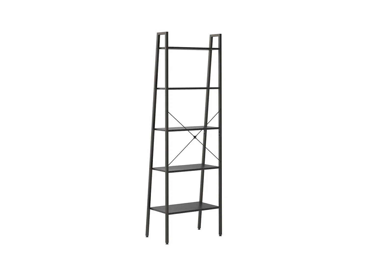 Étagère sur pied 5 niveaux Noir 56x35x174 cm