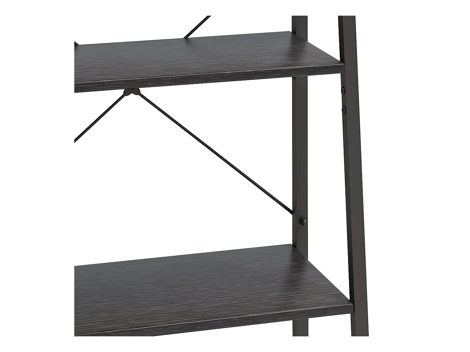 Étagère sur pied 5 niveaux Noir 56x35x174 cm