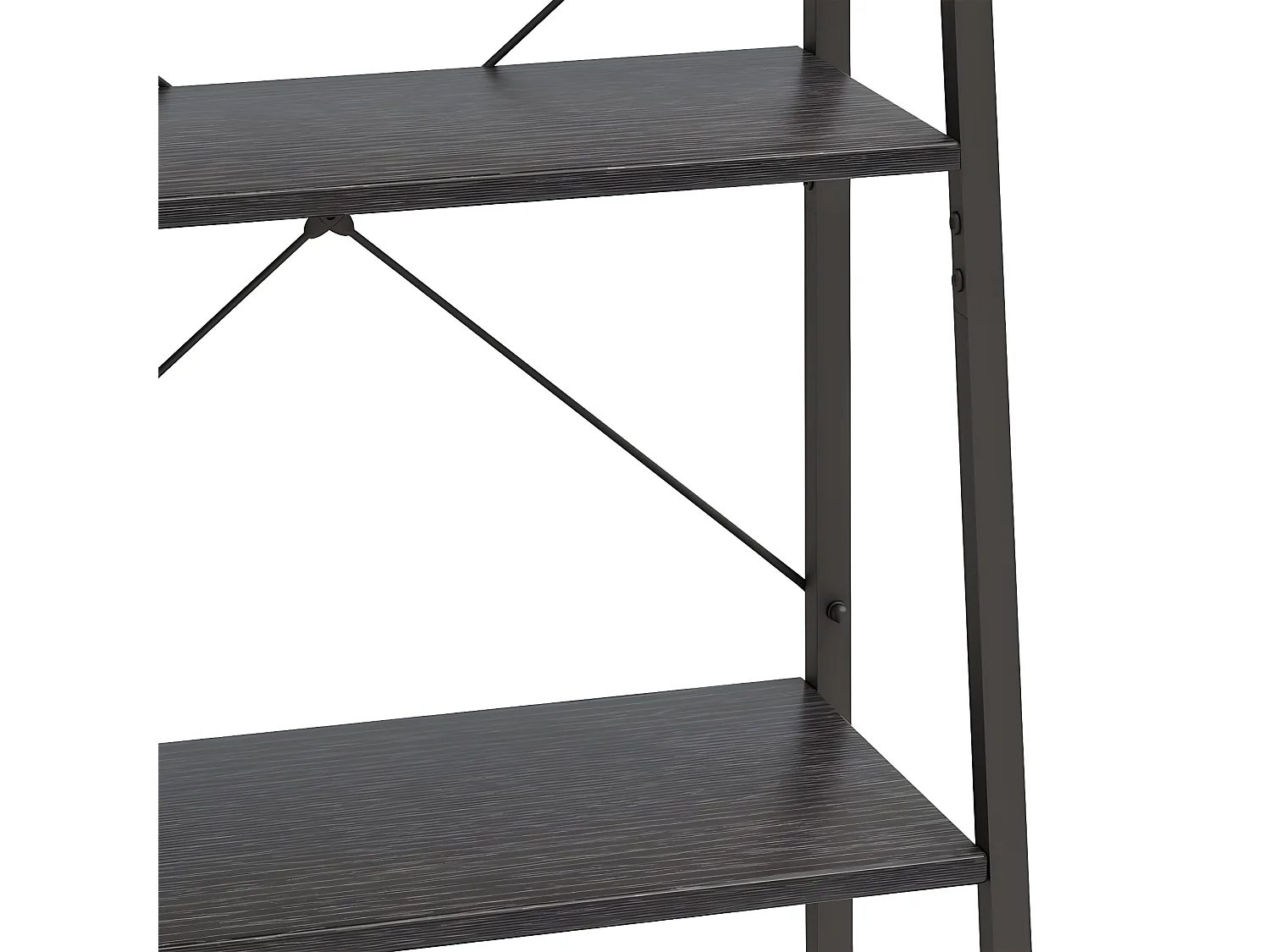 Étagère sur pied 5 niveaux Noir 56x35x174 cm