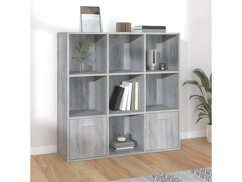 Armoire à livres Sonoma gris 98x30x98 cm