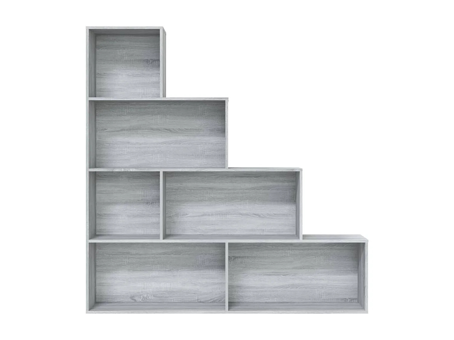 Boekenkast 155x24x160 cm grijs sonoma eikenkleurig