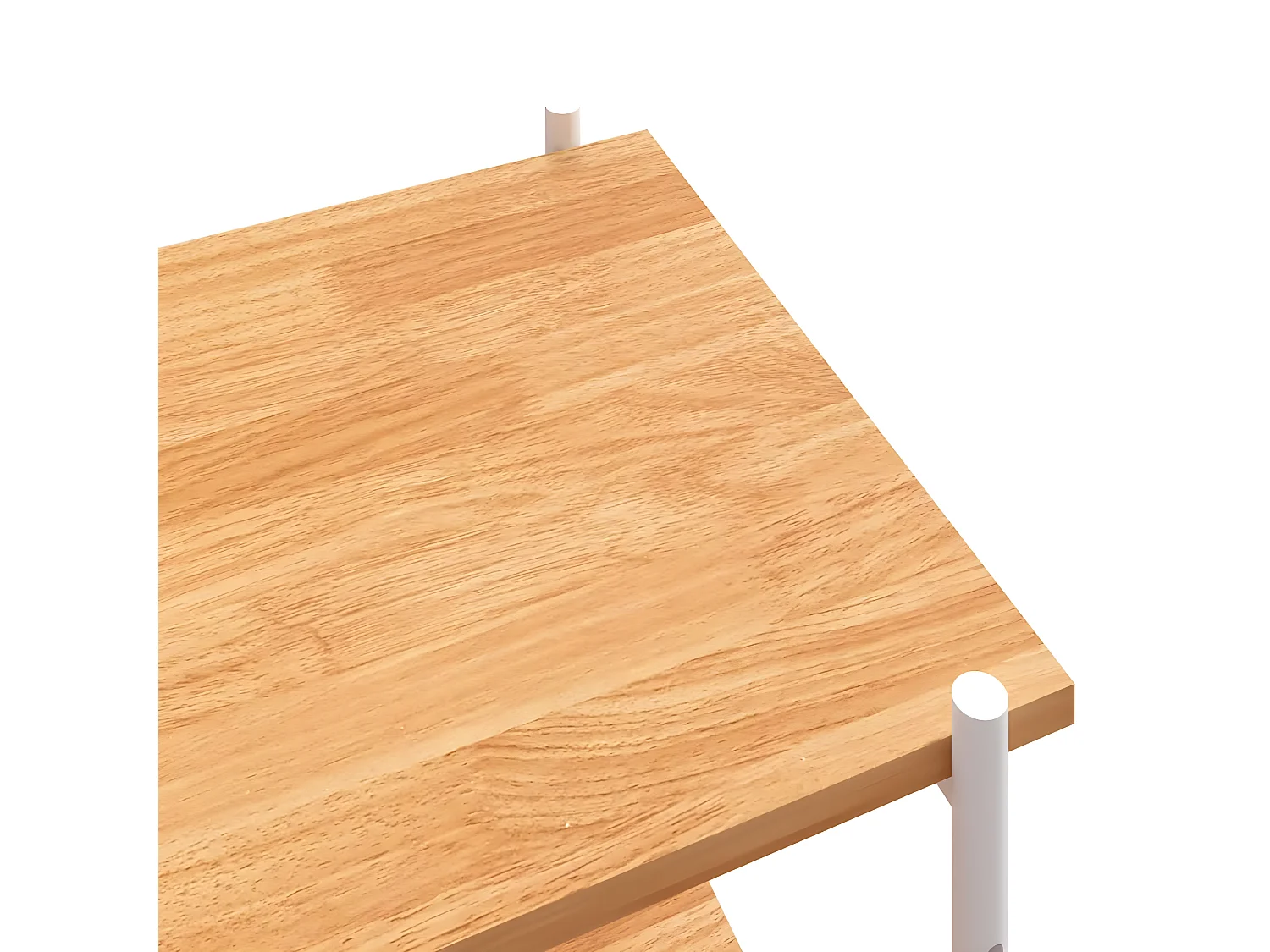 Opbergrek 5-laags 80x40x163 cm wit en eikenkleurig