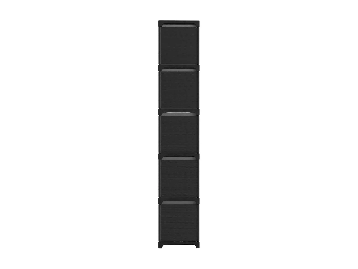 Unid. prateleiras 15 cubos c/ caixas 103x30x175,5cm tecido preto