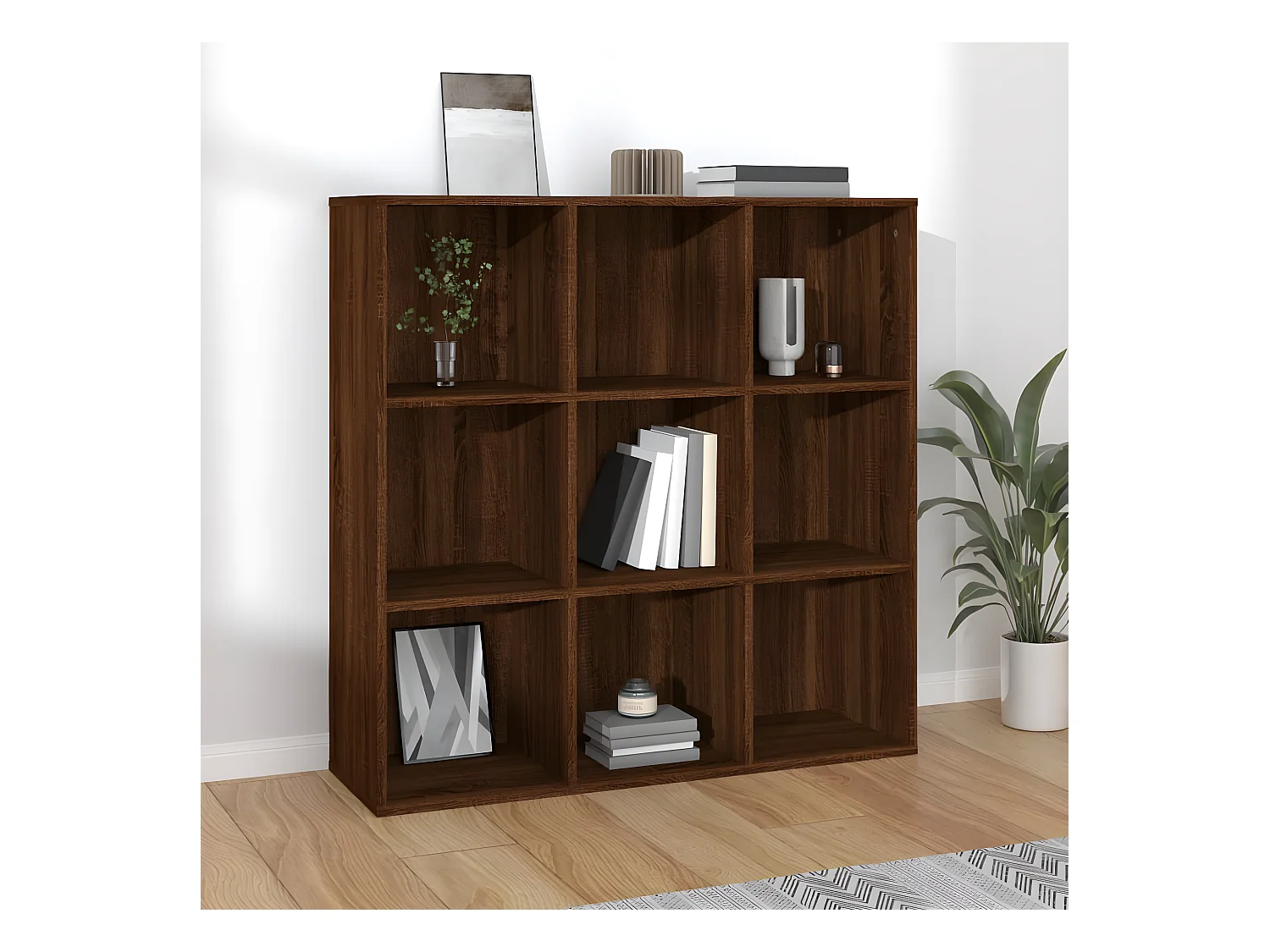 Armoire à livres Chêne marron 98x30x98 cm