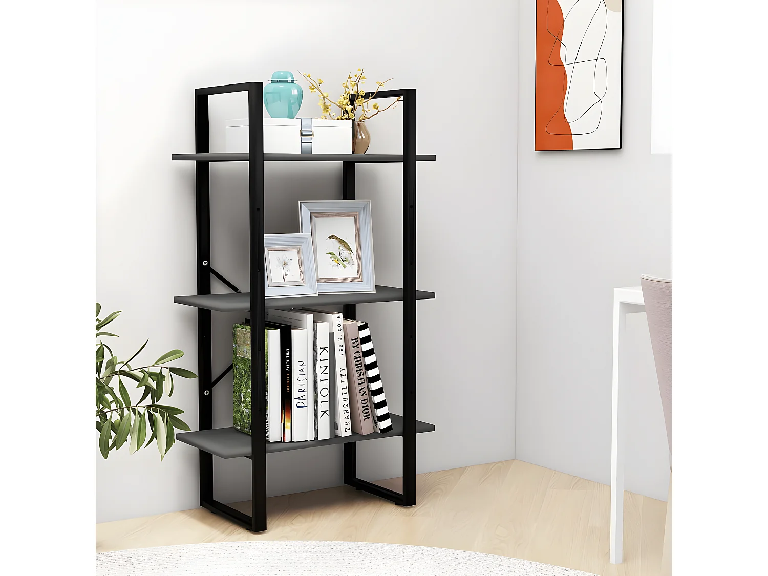 Étagère de rangement Gris 60x30x105 cm Aggloméré