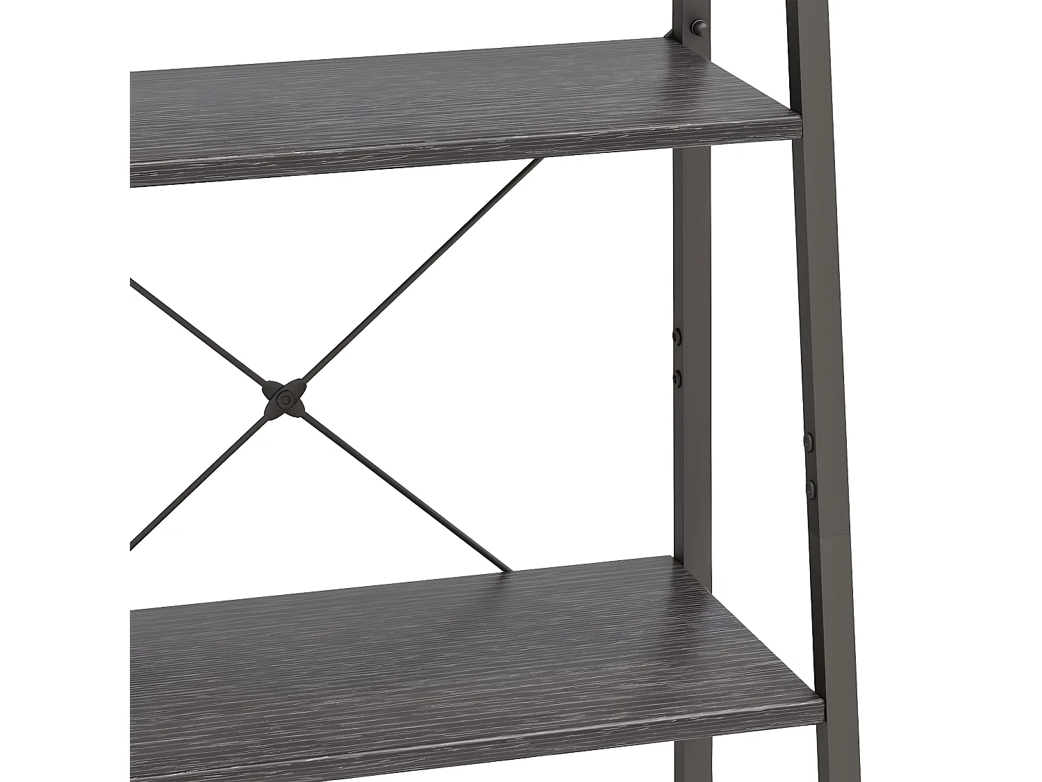 Opbergmeubel met 4 schappen 56x35x140 cm zwart