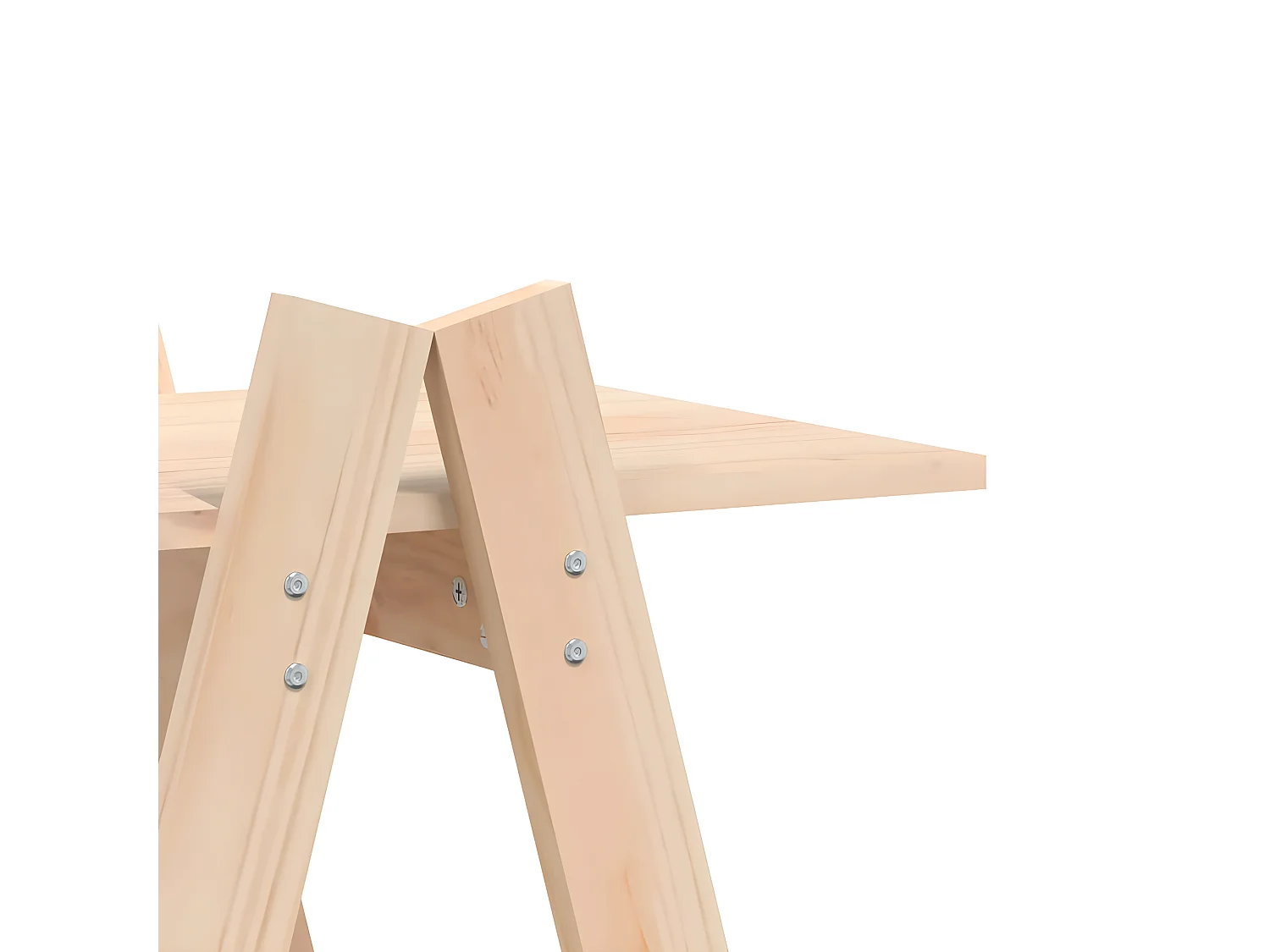 Étagère 5 niveaux en forme de A 110x40x180,5 cm bois pin massif