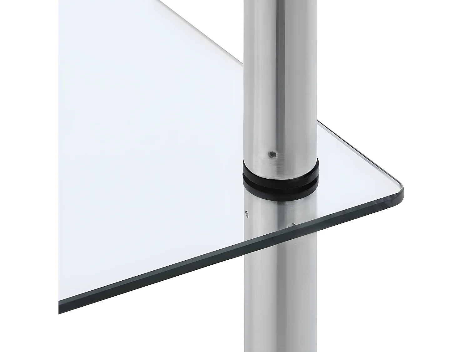 Étagère 6 niveaux Transparent 40x40x160 cm Verre trempé