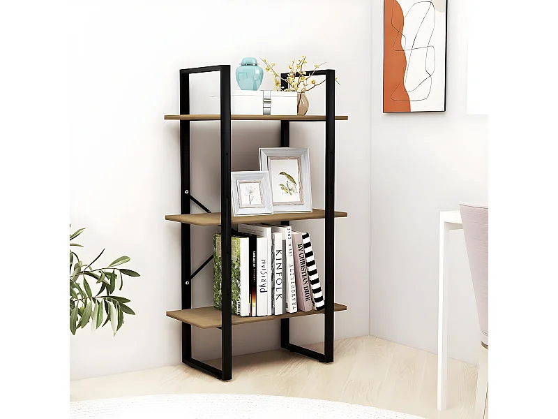 Étagère de rangement Marron 60x30x105 cm Bois de pin massif