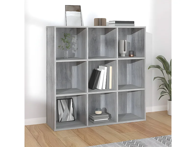 Boekenkast 98x29x97,5 cm grijs sonoma eikenkleurig