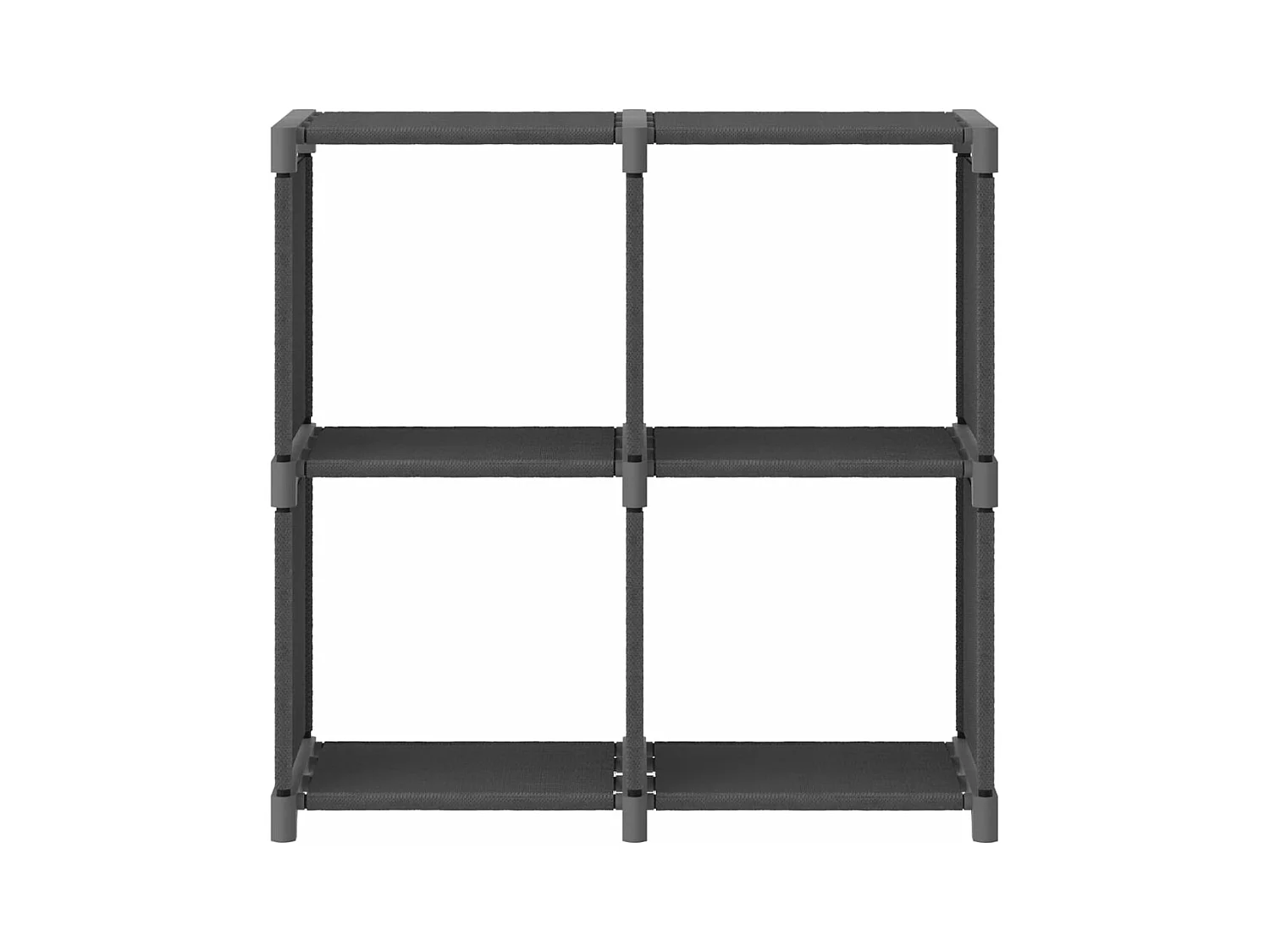 Étagère d'affichage 4 cubes Gris 69x30x72,5 cm Tissu