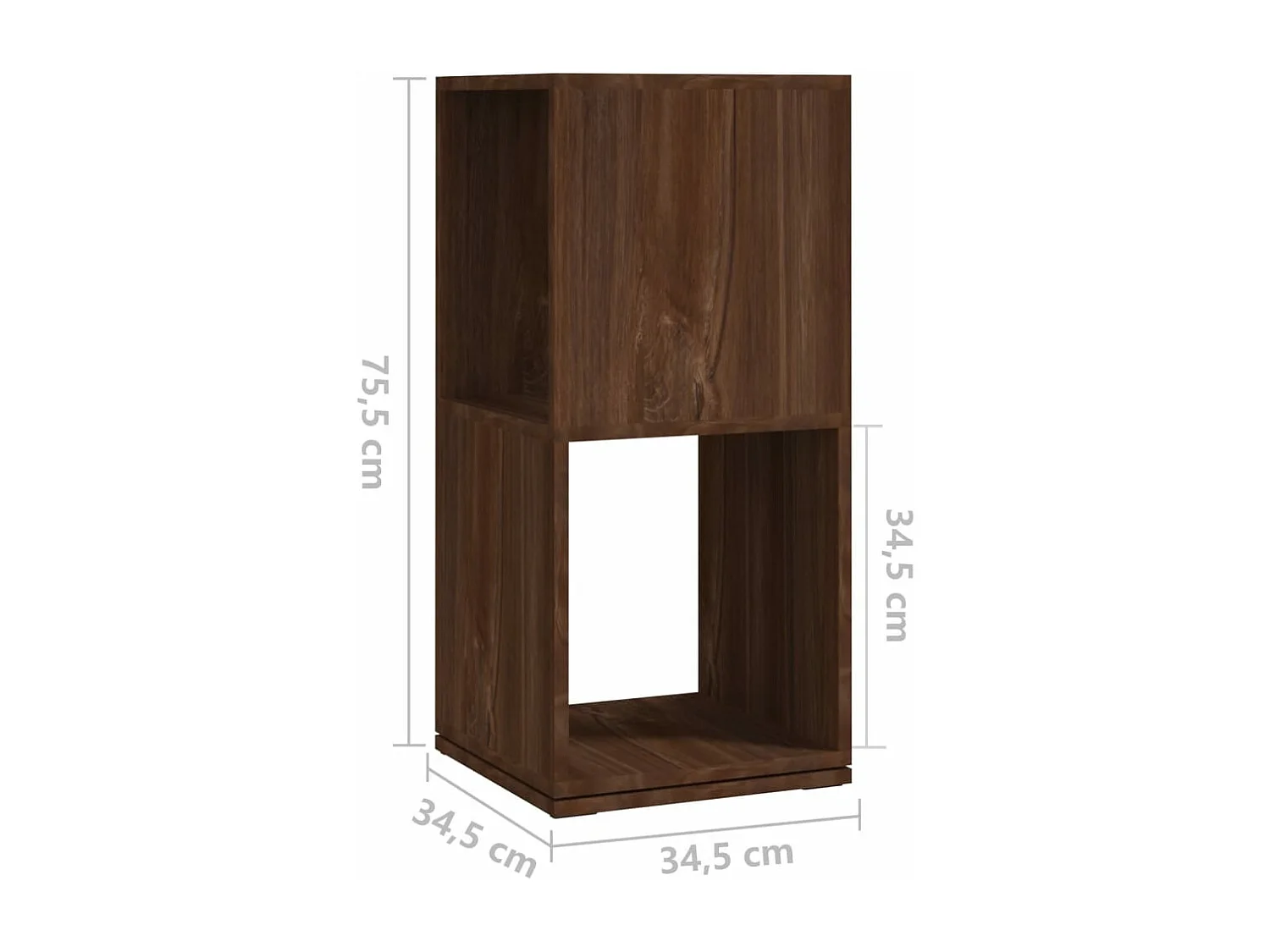 Armoire rotative Chêne marron 34,5x34,5x75,5 cm Aggloméré