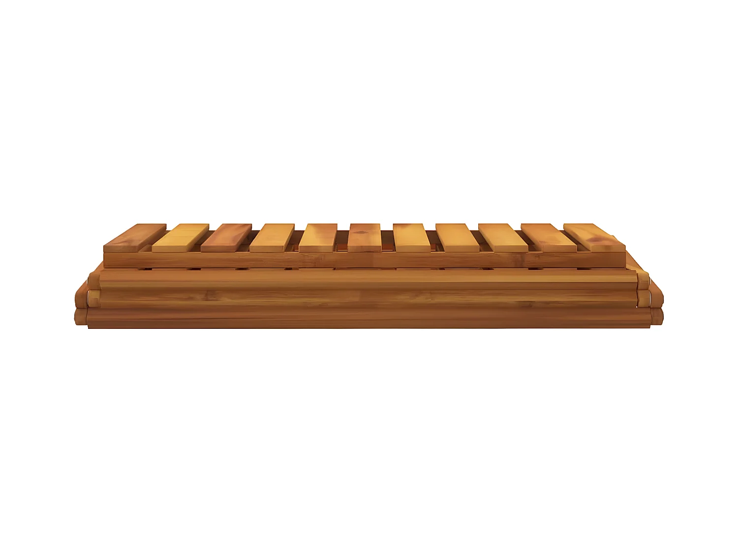 Étagère pliable à 3 niveaux Marron 70x31x63 cm Bois d'acacia