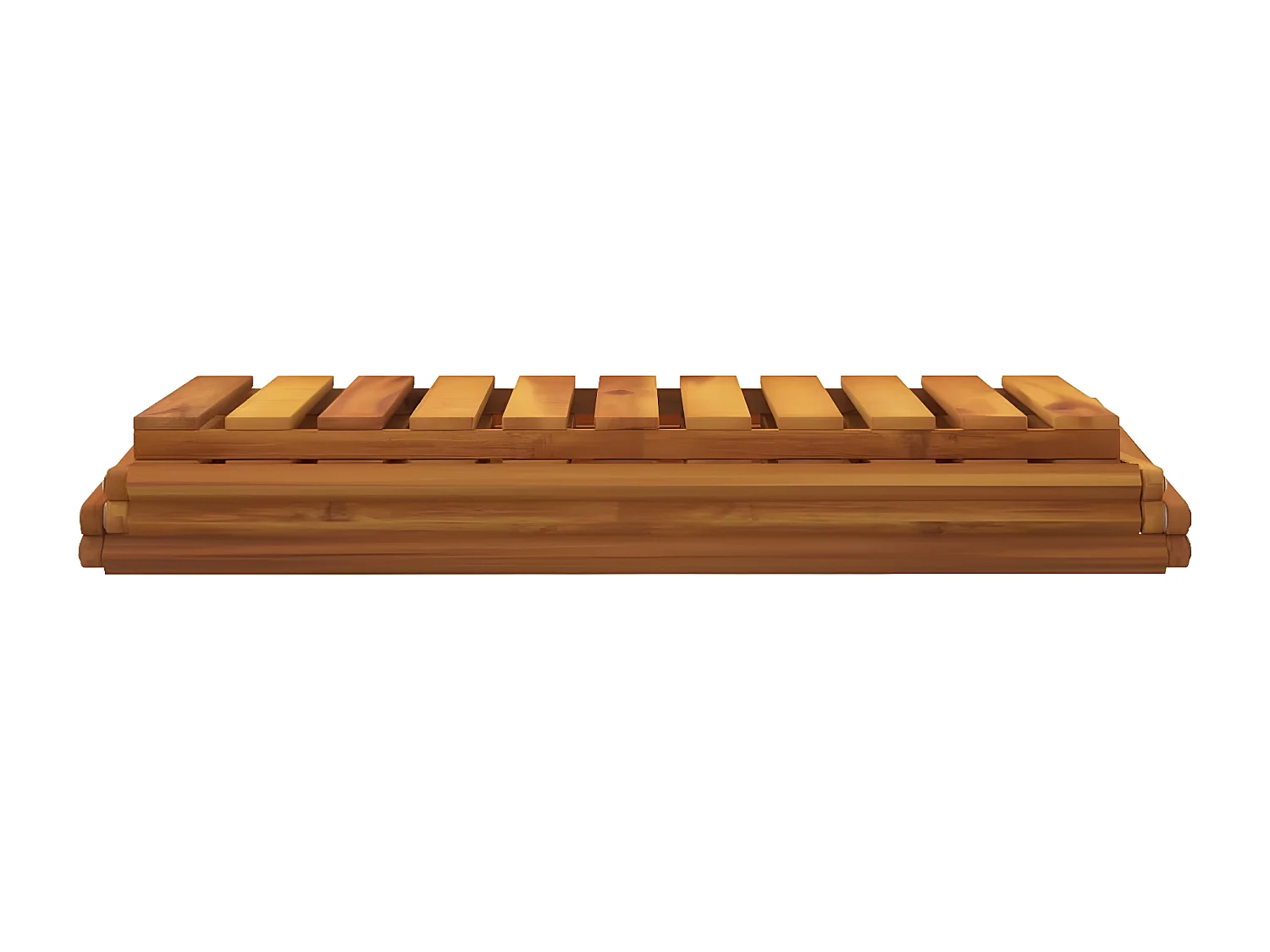 Étagère pliable à 3 niveaux Marron 70x31x63 cm Bois d'acacia