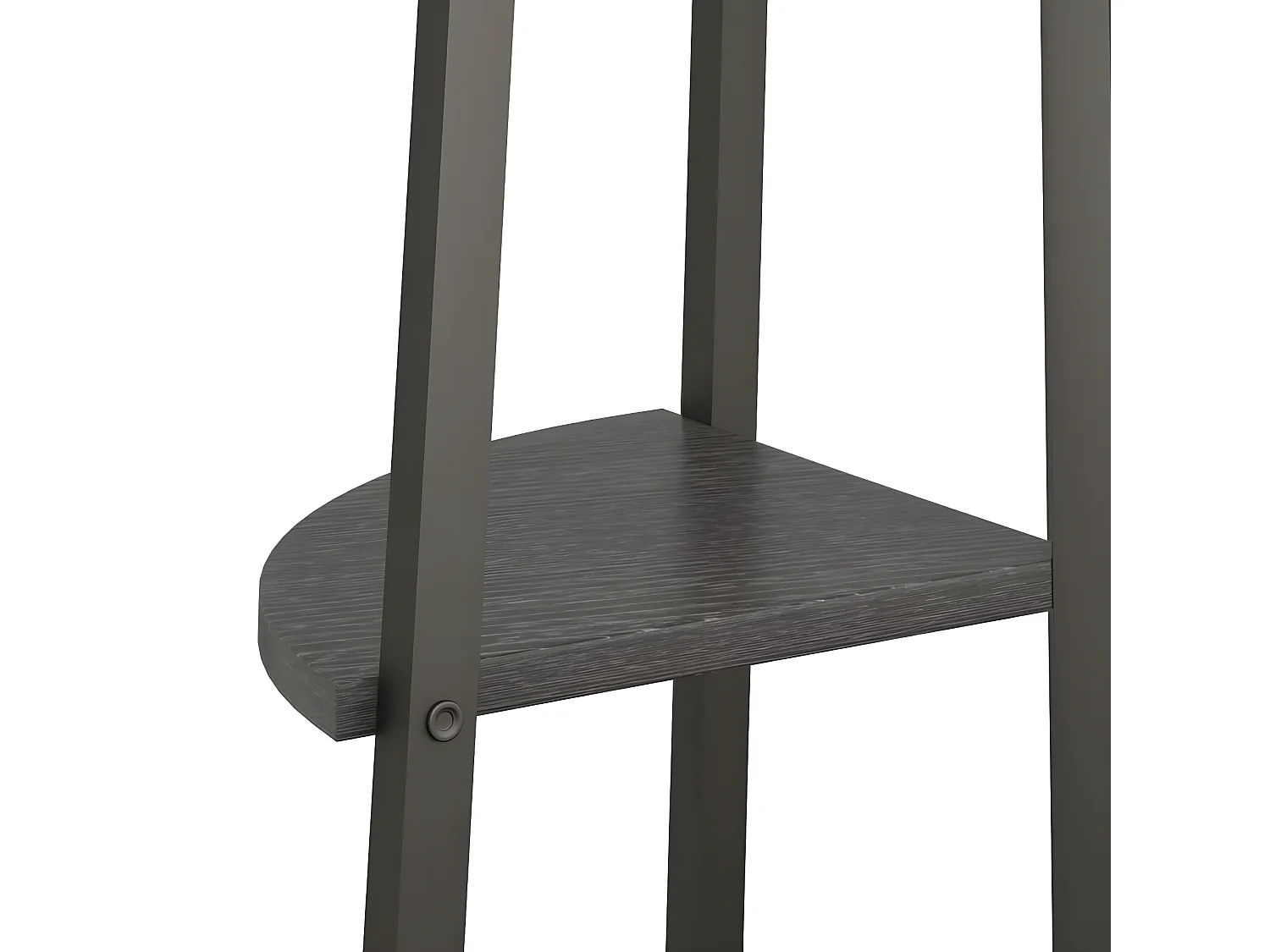 Étagère d'angle 5 niveaux Noir 45,5x31,5x180 cm