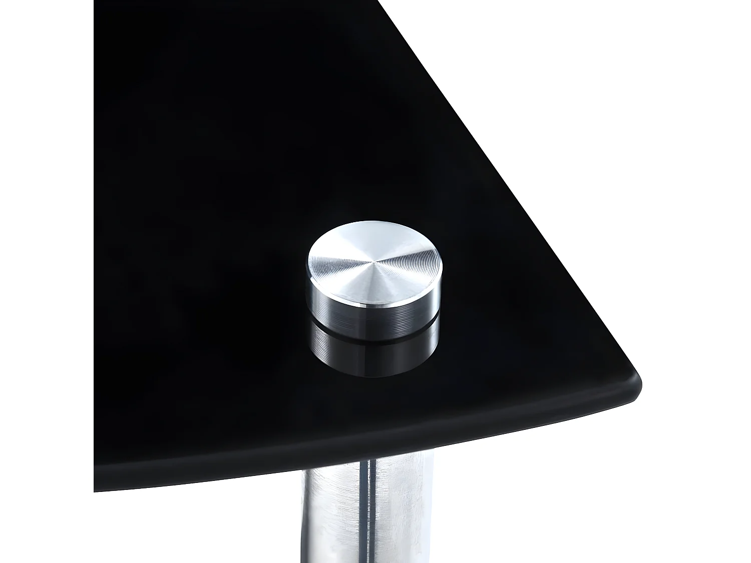 Étagère 3 niveaux Noir 30x30x67 cm Verre trempé