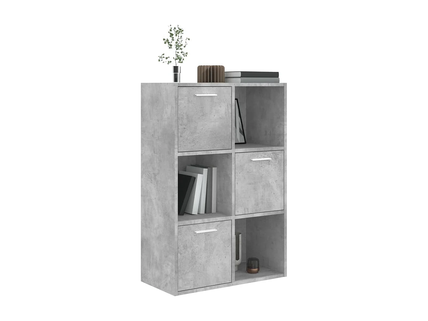 Armoire de rangement Gris béton 60x29,5x90 cm Aggloméré
