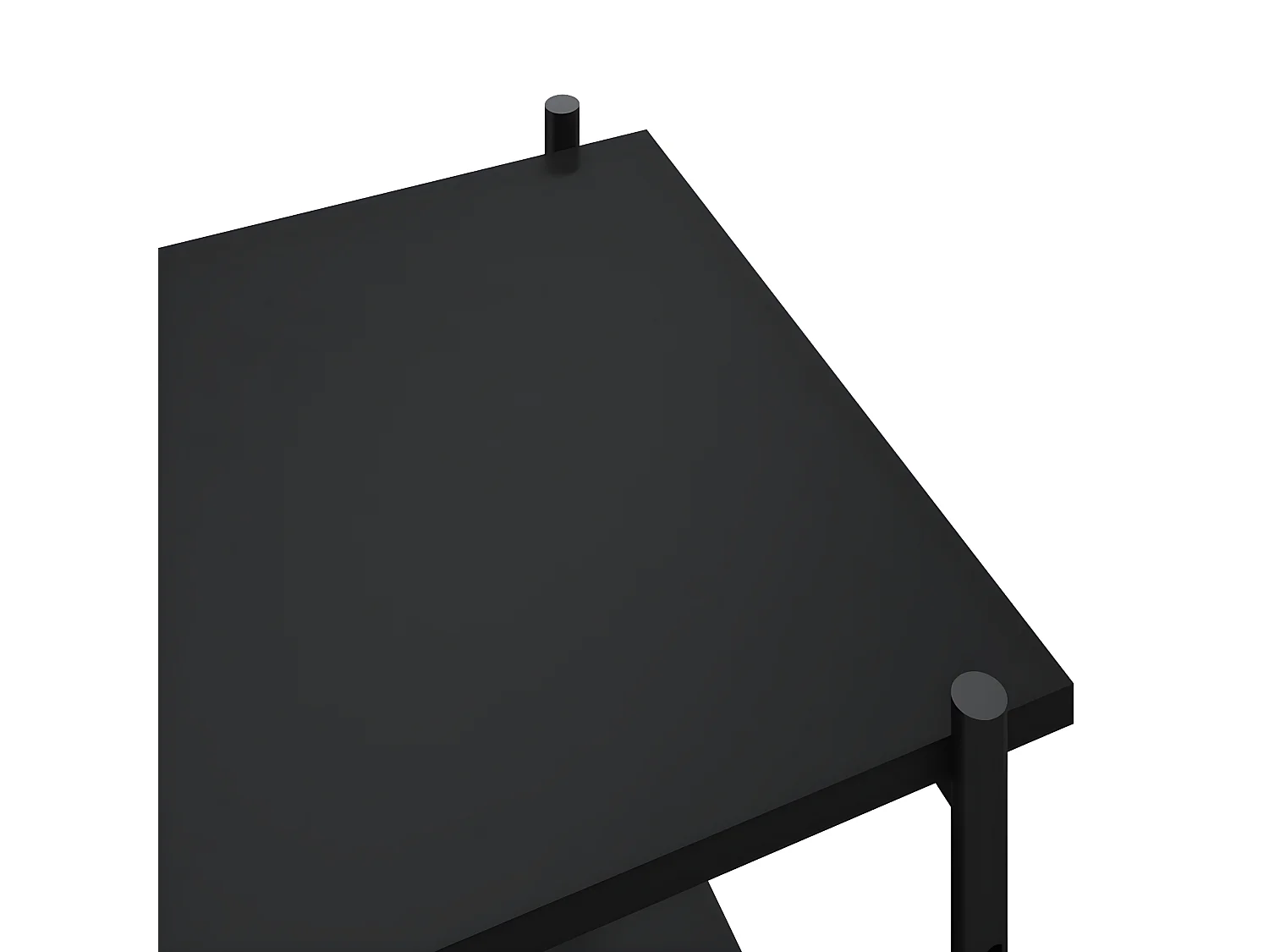 Étagère à 3 niveaux Noir 80x40x92 cm