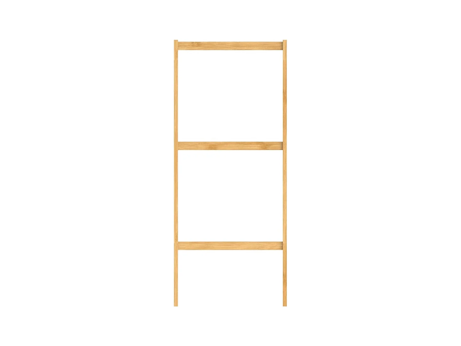 Estante de baño 3 compartimentos bambú 34x33x80 cm