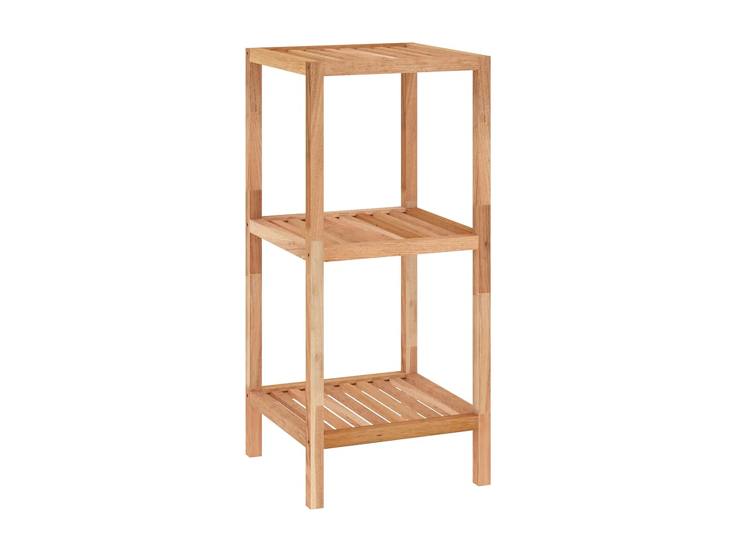 Étagère de salle de bain 36x36x79 cm Bois massif de noyer