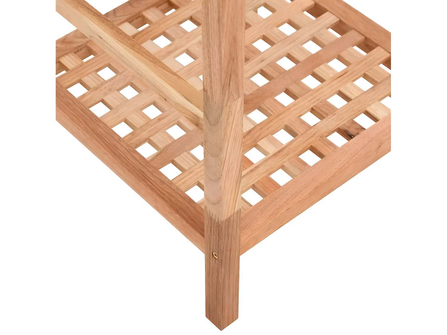 Étagère de salle de bain 35,5x35,5x79 cm Bois massif de noyer