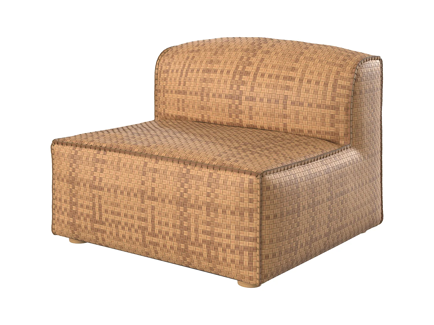 Fauteuil de jardin tressé en feuilles d'abaca synthétique - Mimo