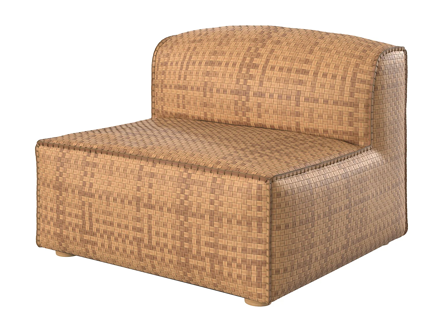 Fauteuil de jardin tressé en feuilles d'abaca synthétique - Mimo