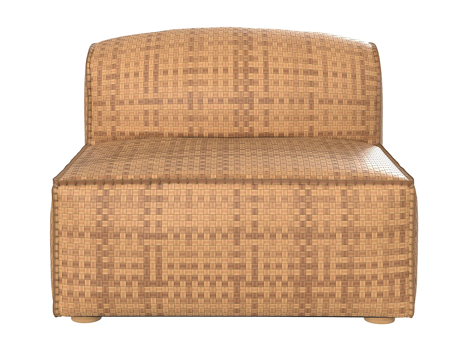 Fauteuil de jardin tressé en feuilles d'abaca synthétique - Mimo