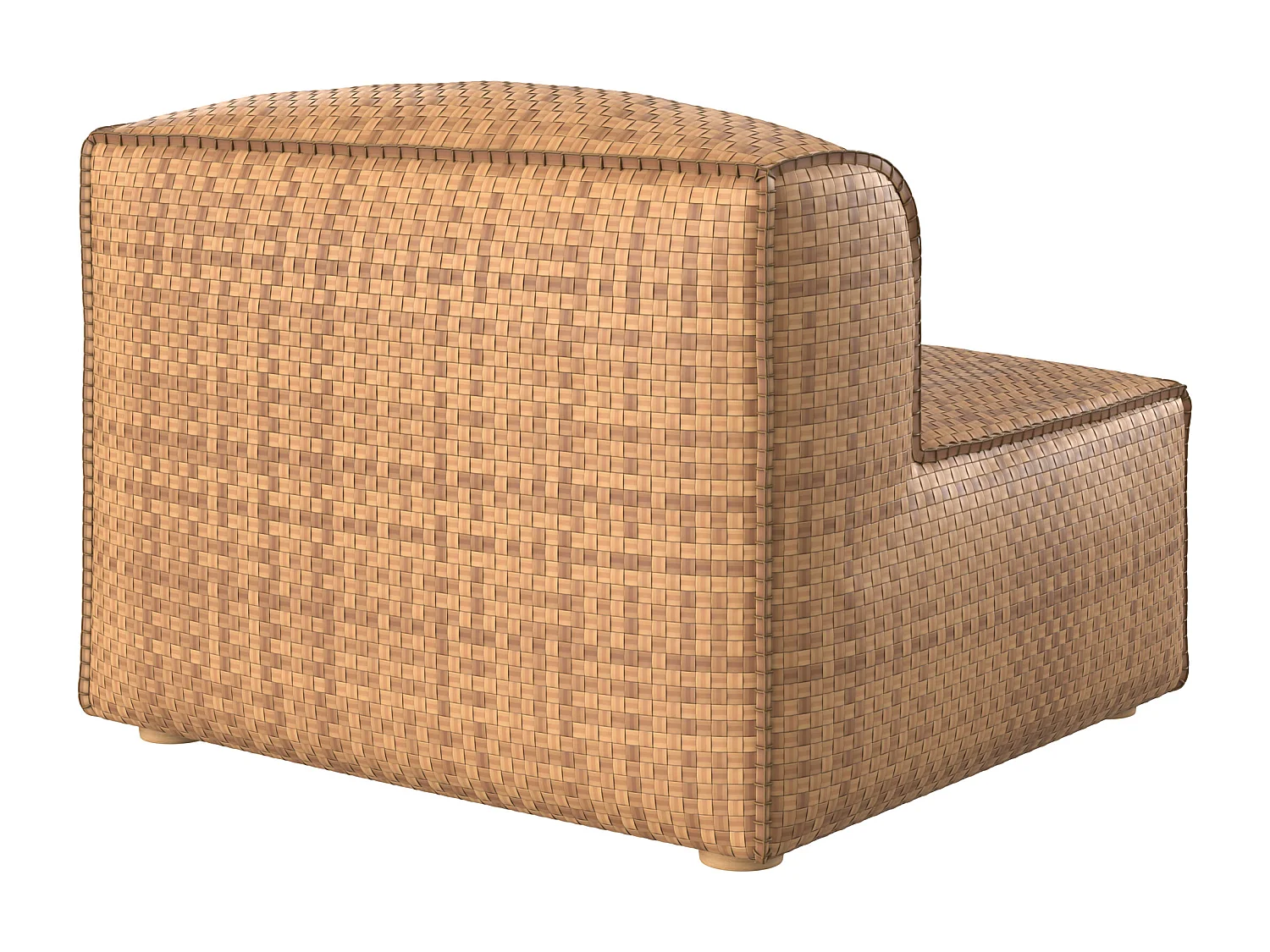 Fauteuil de jardin tressé en feuilles d'abaca synthétique - Mimo