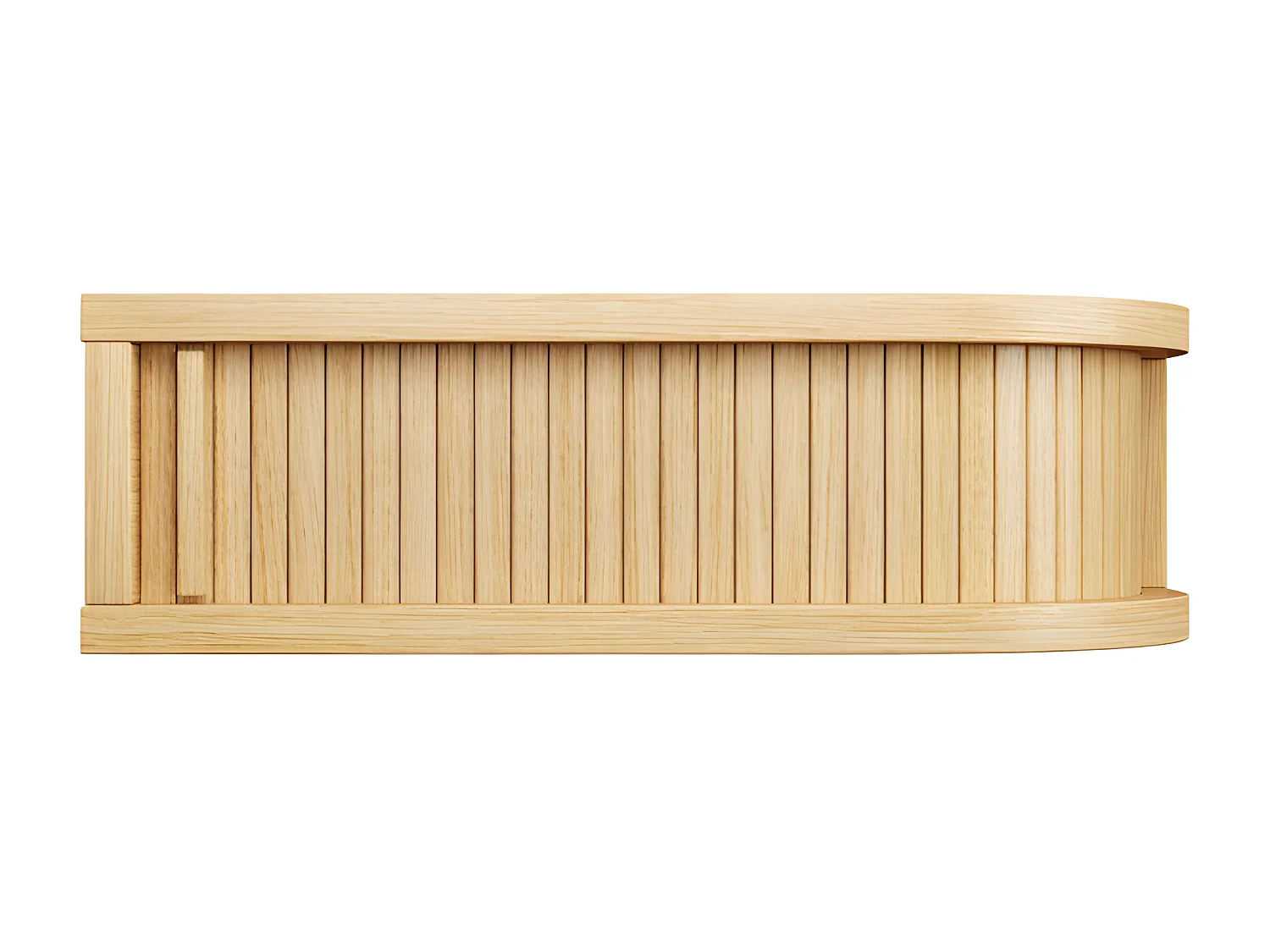 Farsta tambour - Table de chevet murale en bois - Bois clair