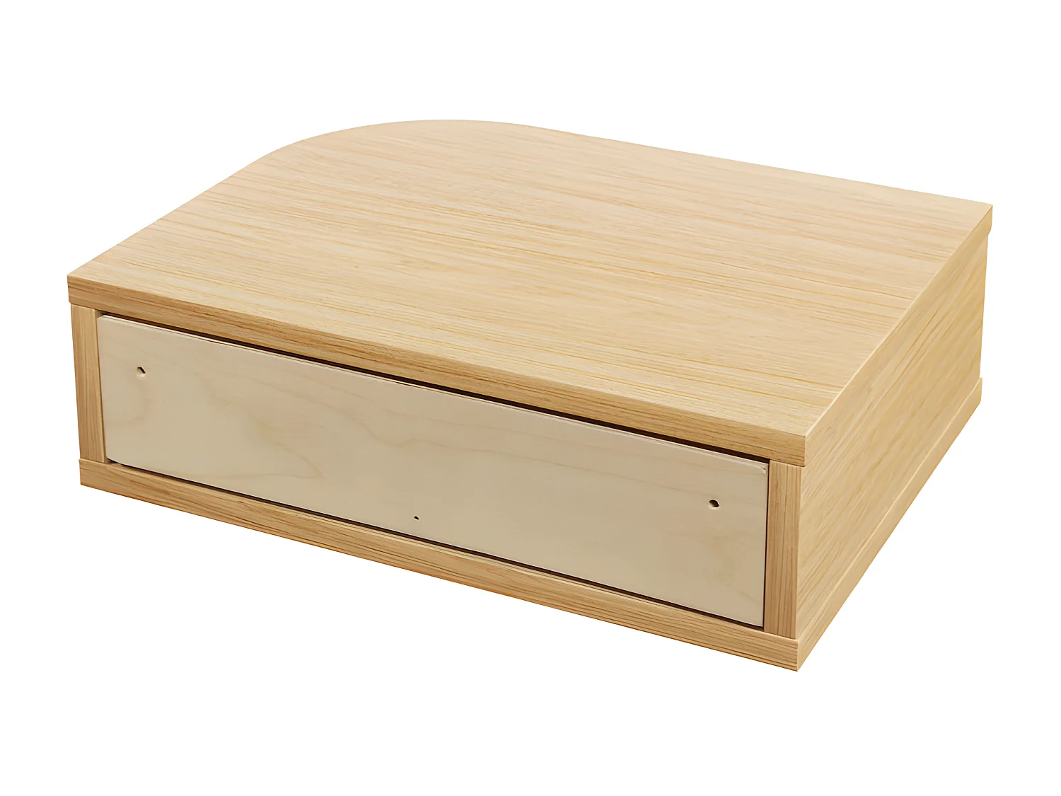 Farsta tambour - Table de chevet murale en bois - Bois clair