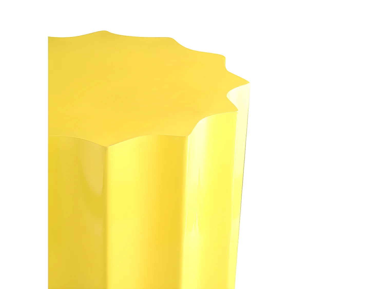 Neon - Table d'appoint ronde en aluminium ø33,5cm - Jaune