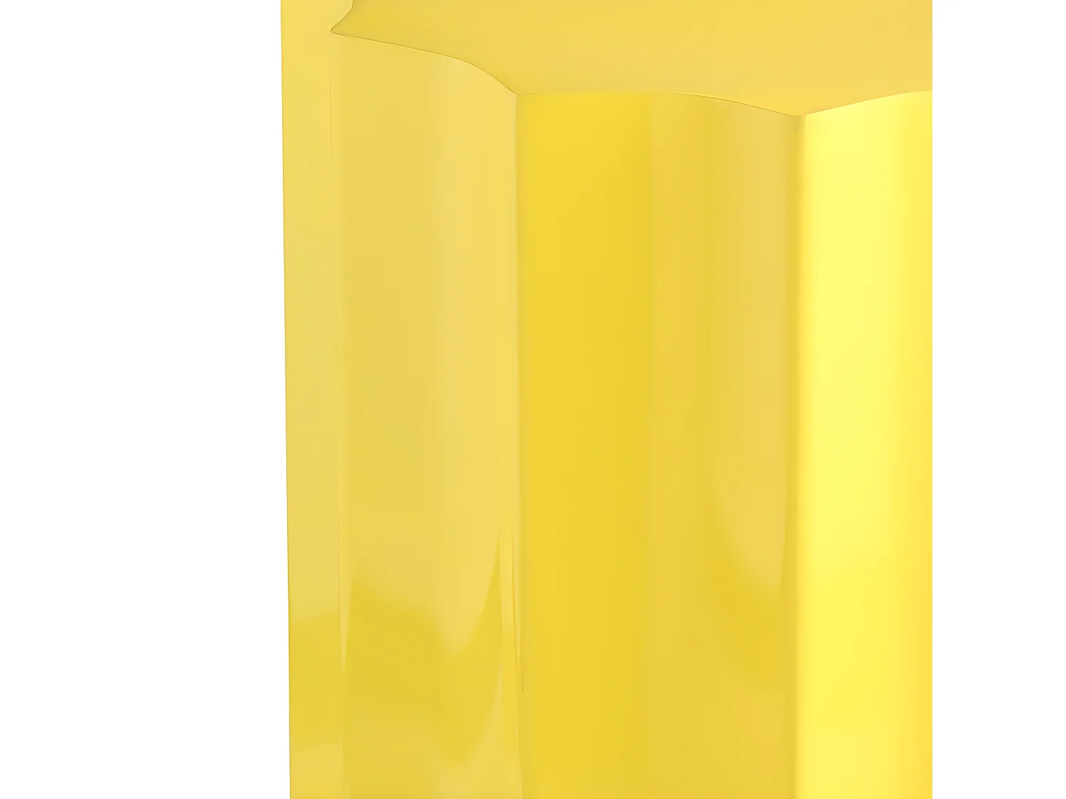 Neon - Table d'appoint ronde en aluminium ø33,5cm - Jaune