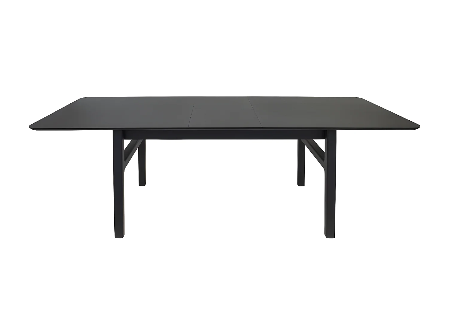 Table à Manger Extensible "Butterfly" 180-220cm Noir