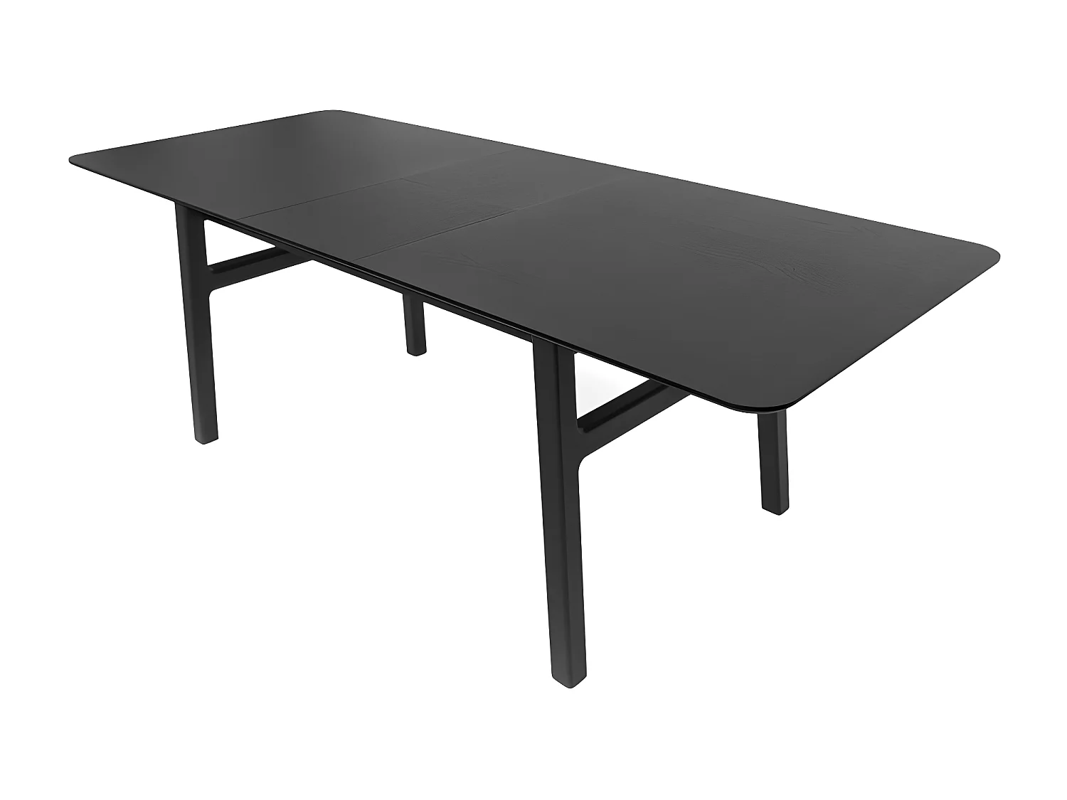 Table à Manger Extensible "Butterfly" 180-220cm Noir