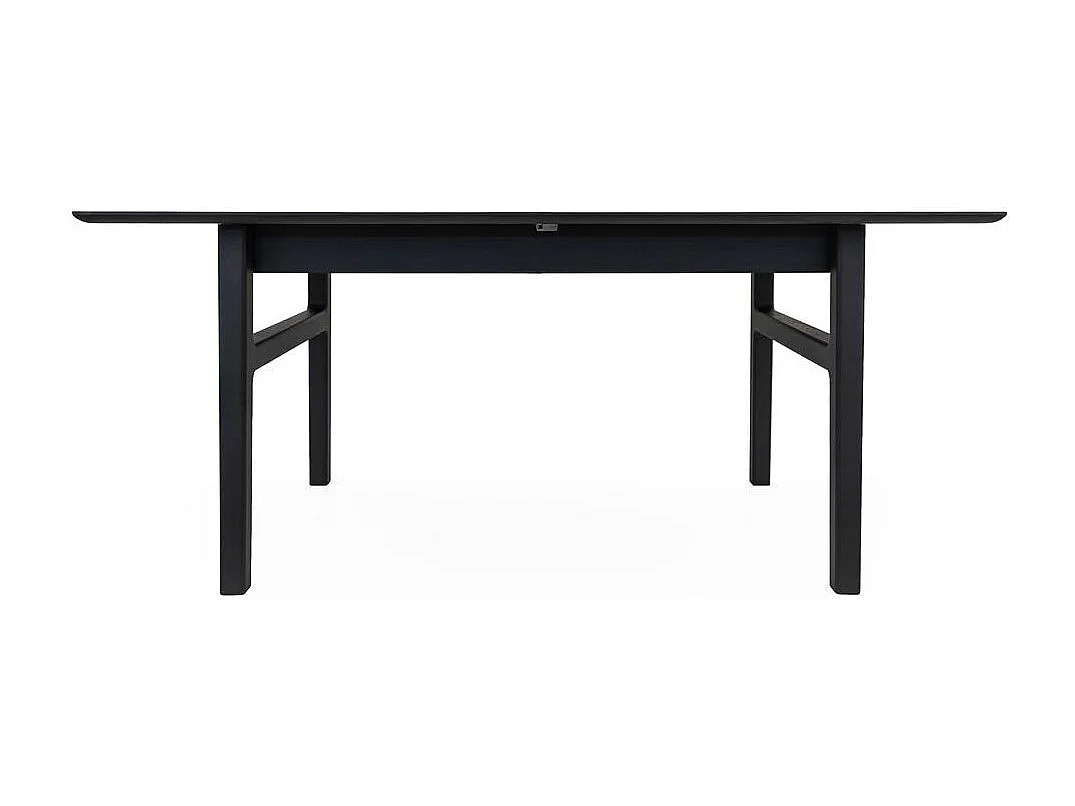 Table à Manger Extensible "Butterfly" 180-220cm Noir