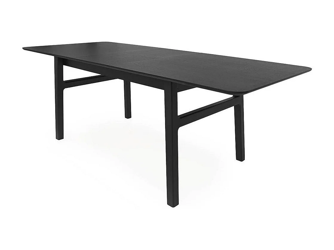 Table à Manger Extensible "Butterfly" 180-220cm Noir