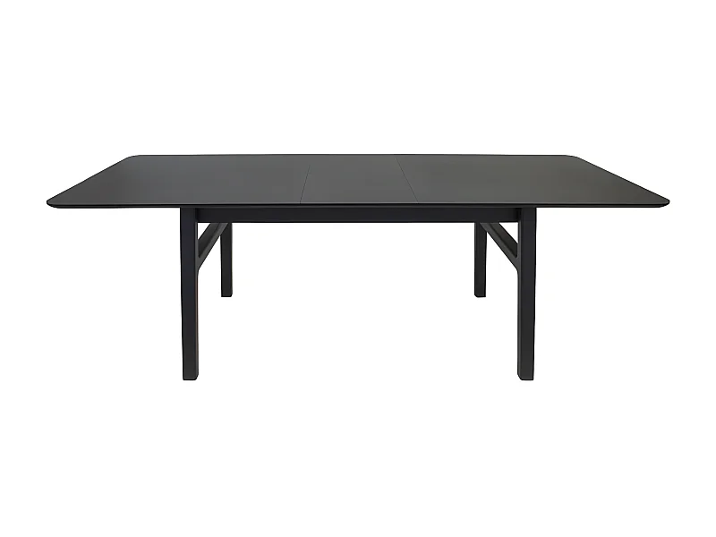 Table à Manger Extensible "Butterfly" 180-220cm Noir