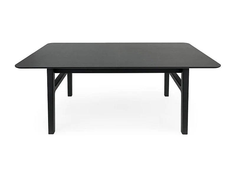 Table à Manger Extensible "Butterfly" 180-220cm Noir