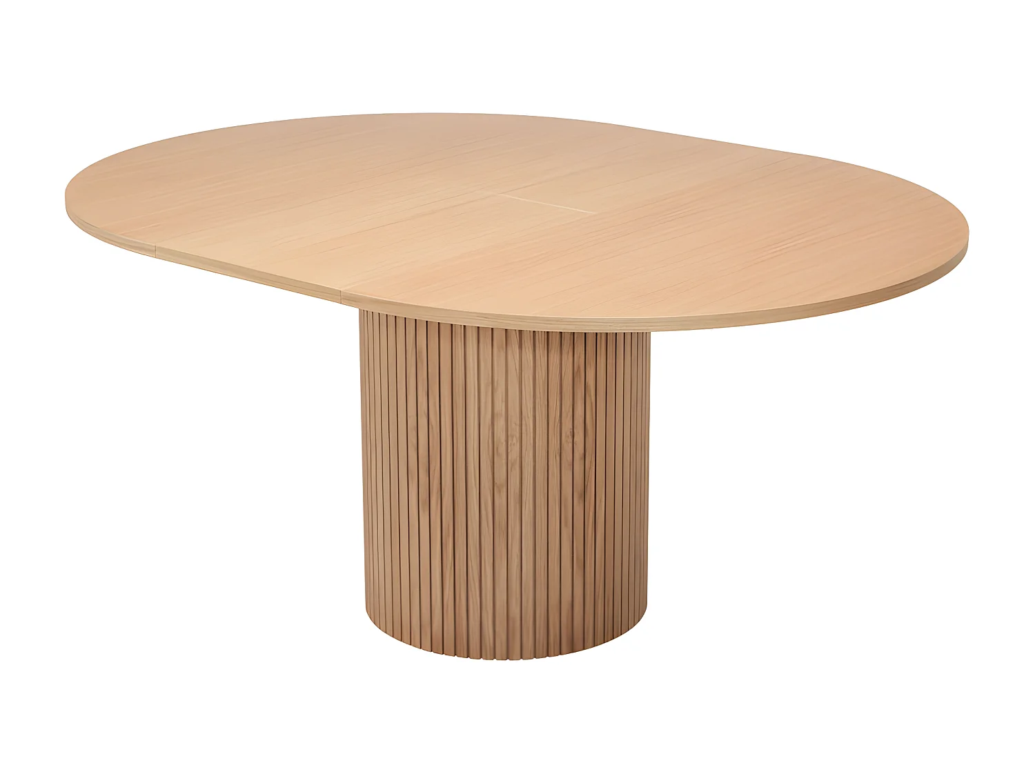 Toscana - Table à manger extensible 4 à 6 personnes en bois ø120-160x120cm - Bois clair