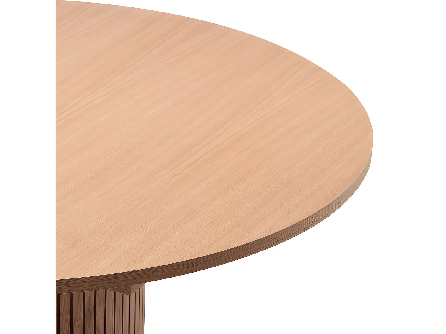 Toscana - Table à manger extensible 4 à 6 personnes en bois ø120-160x120cm - Bois clair