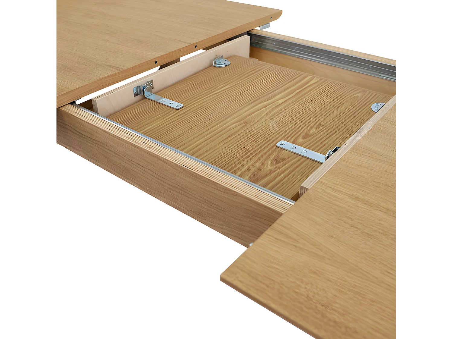 Table à Manger Extensible "Butterfly" 180-220cm Chêne