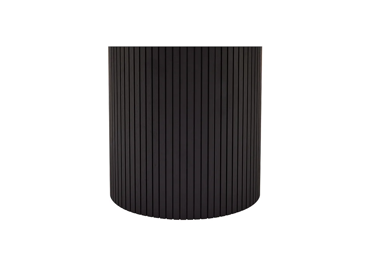 Table à Manger Extensible "Toscana" 120-160cm Chêne & Noir