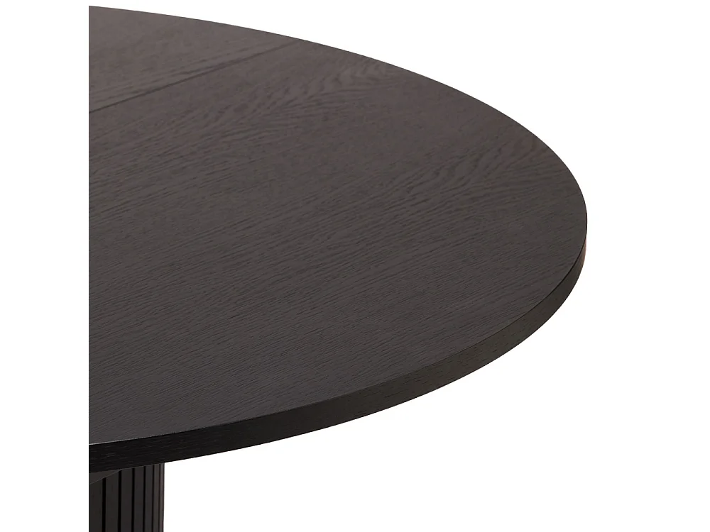 Table à Manger Extensible "Toscana" 120-160cm Chêne & Noir