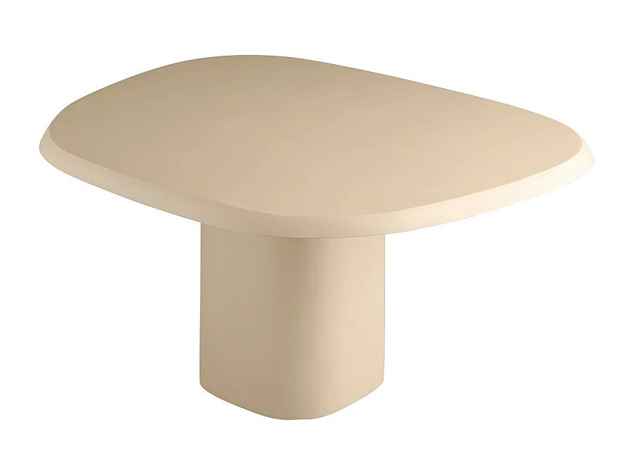 Lecce - Table basse en aluminium 71x57cm - Beige