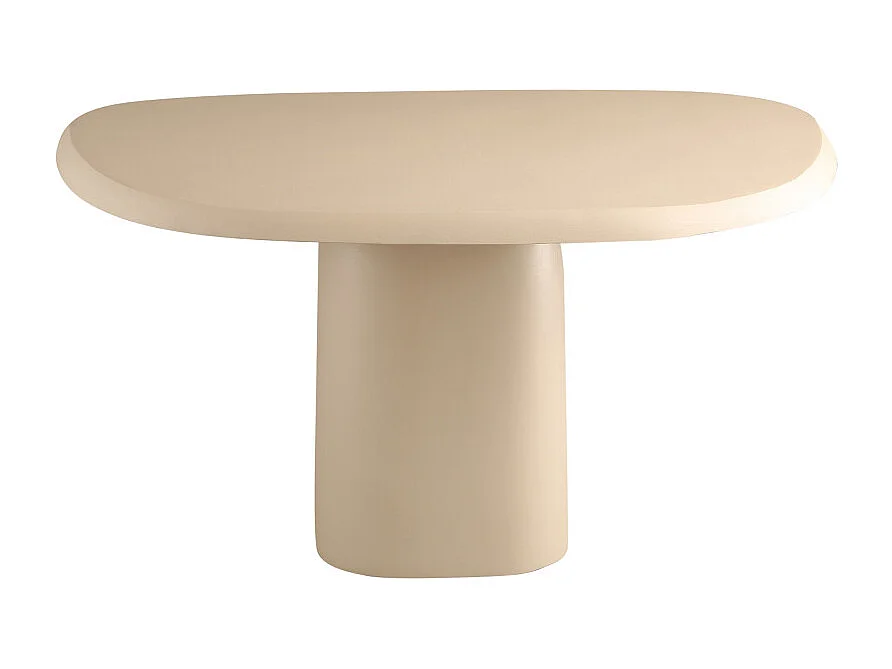 Lecce - Table basse en aluminium 71x57cm - Beige