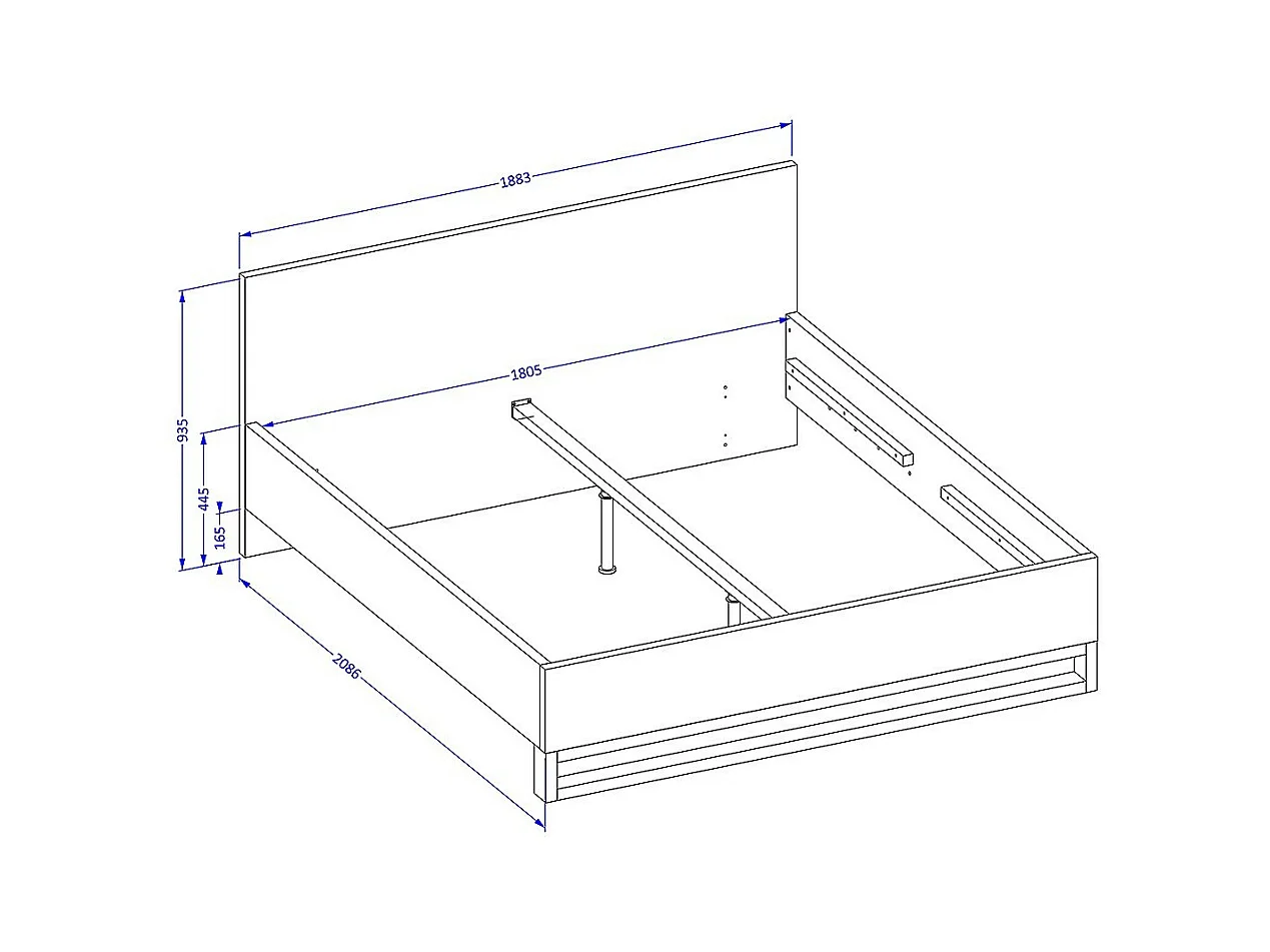 Camera completa industriale MILOS: Armadio, letto contenitore 180x200, cassettiera, comodini, quercia grezza/nero