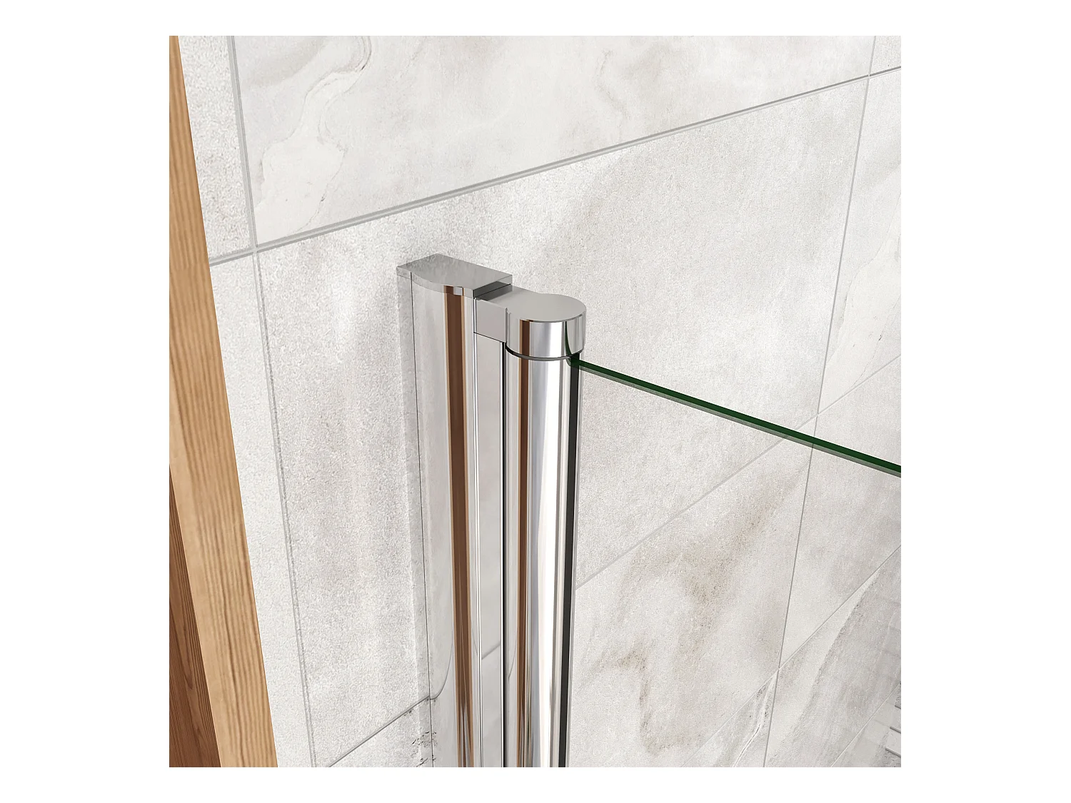 90x185cm Schwingtür Nano Glas Duschkabine ESG Duschabtrennung Drehtür Nischentür