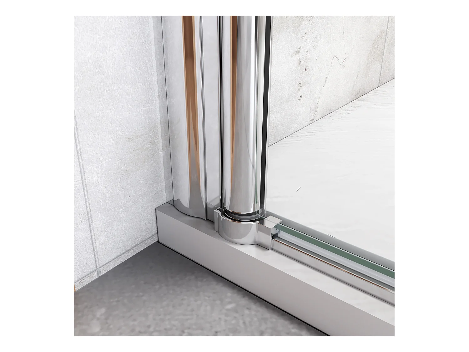 90x185cm Schwingtür Nano Glas Duschkabine ESG Duschabtrennung Drehtür Nischentür